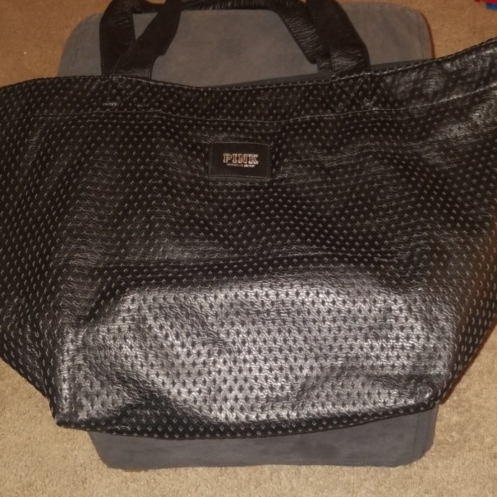 Pink tote bag